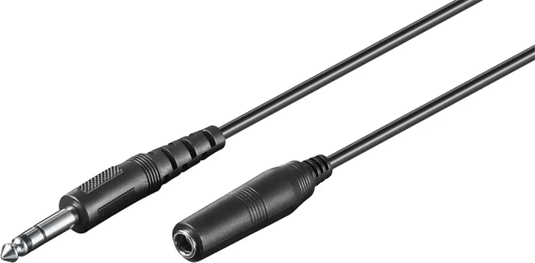 Goobay 6,35mm Stereo Jack Verlengkabel 3m