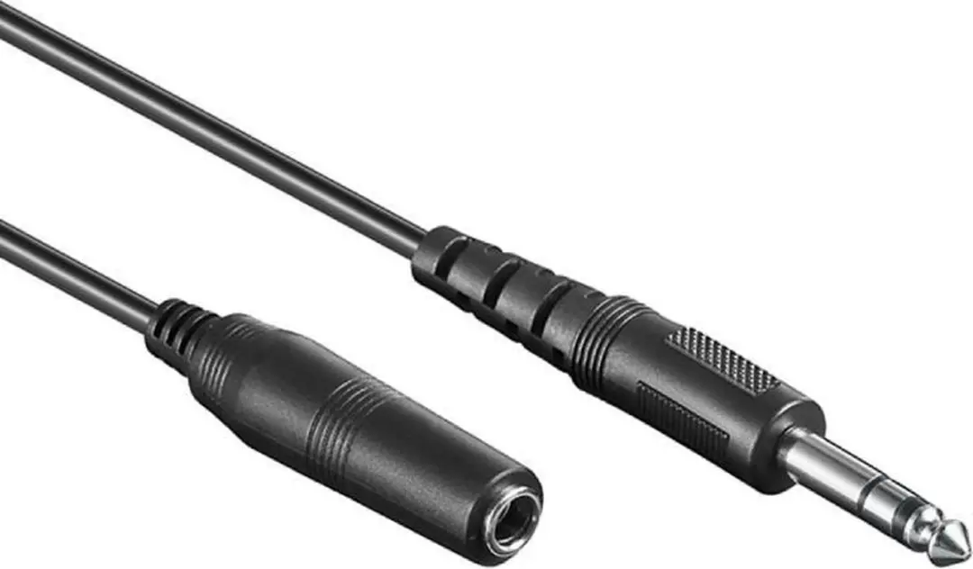 Goobay 6,35mm Stereo Jack Verlengkabel 3m - 10 Stuks