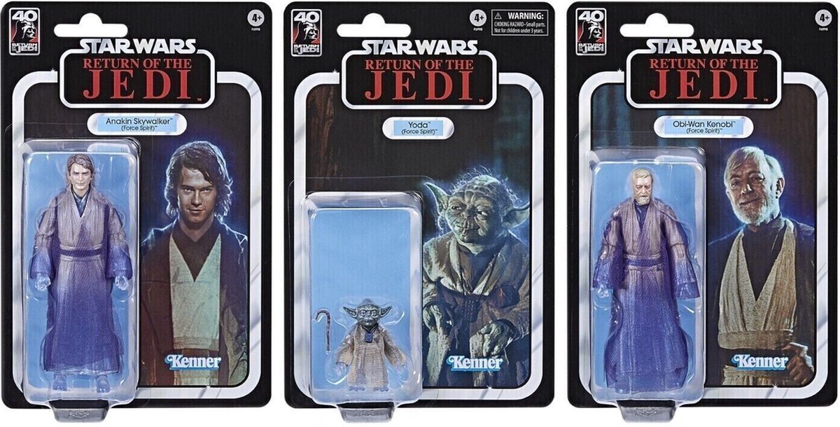 Star Wars Episode IV 40th Anniversary Black Series Action Figures Force Spirits