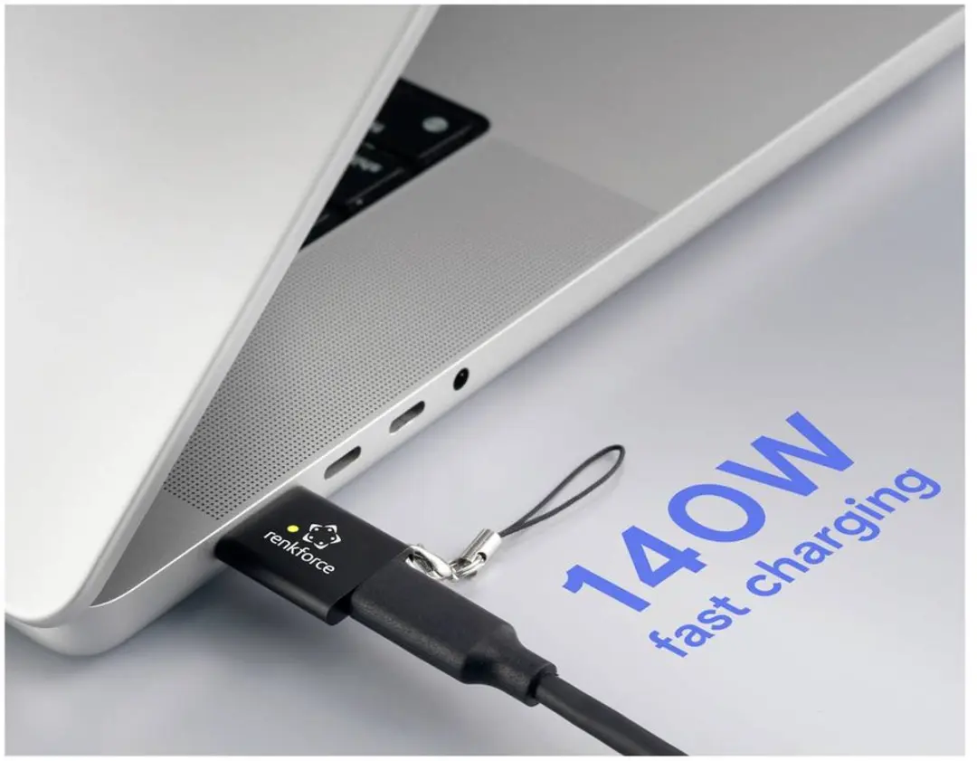 Renkforce RF-7116132 USB-C Magsafe 3 Adapter - Zwart