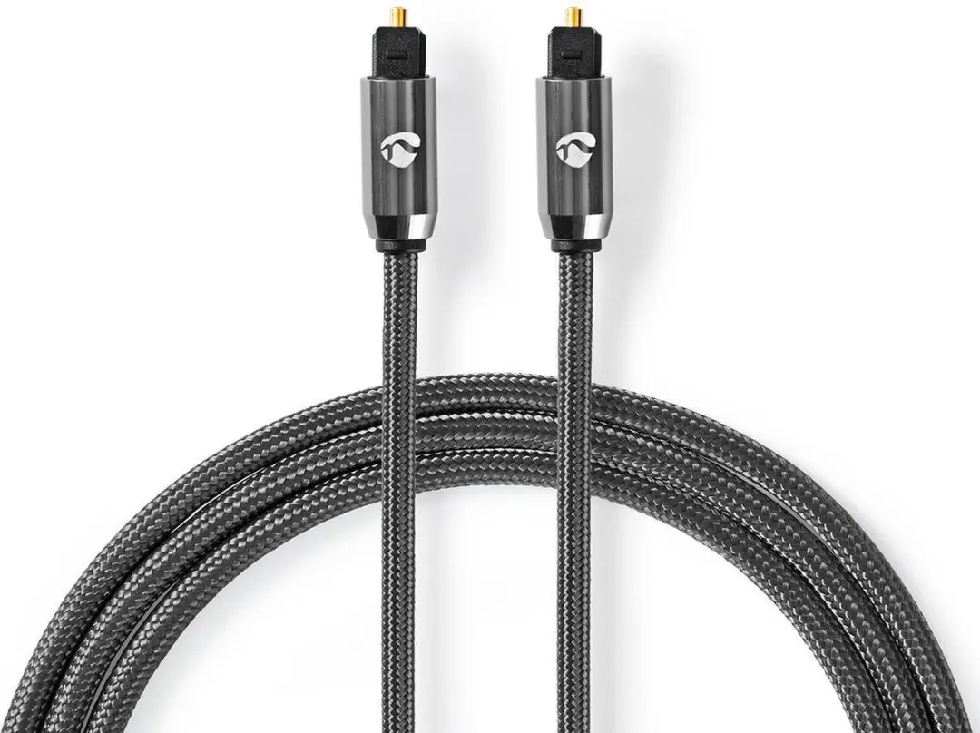 Nedis Optische Audiokabel CATB25000GY10 - 1m - Gun Metal Grijs