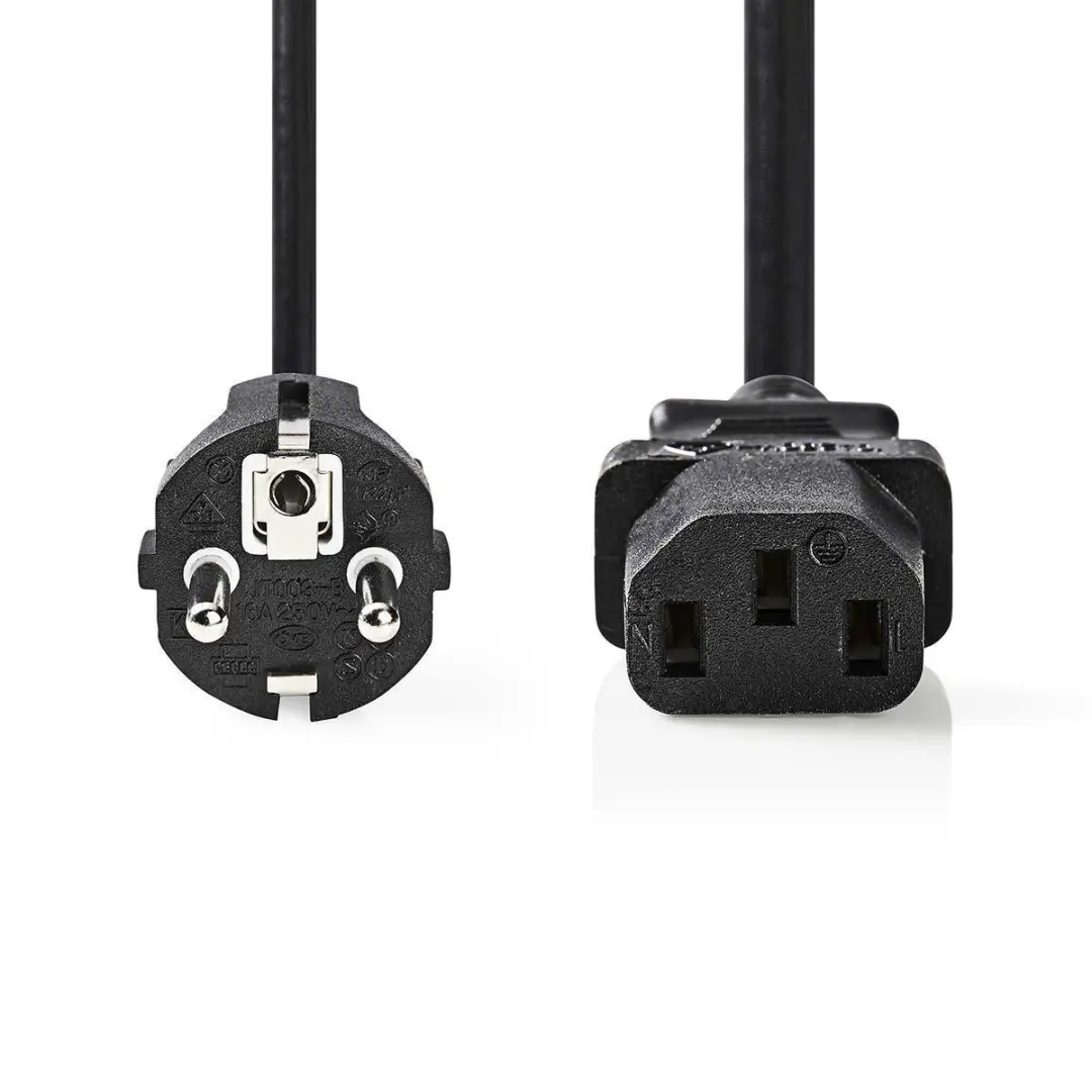 Nedis Stroomkabel Type F CEE 7/7 Male IEC-320-C13 - 5m - Zwart - afbeelding 6 van 6