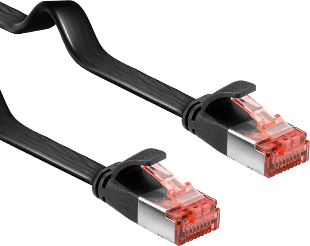 Goobay U/FTP CAT6 Platte Netwerkkabel 1,5m - 10 Stuks