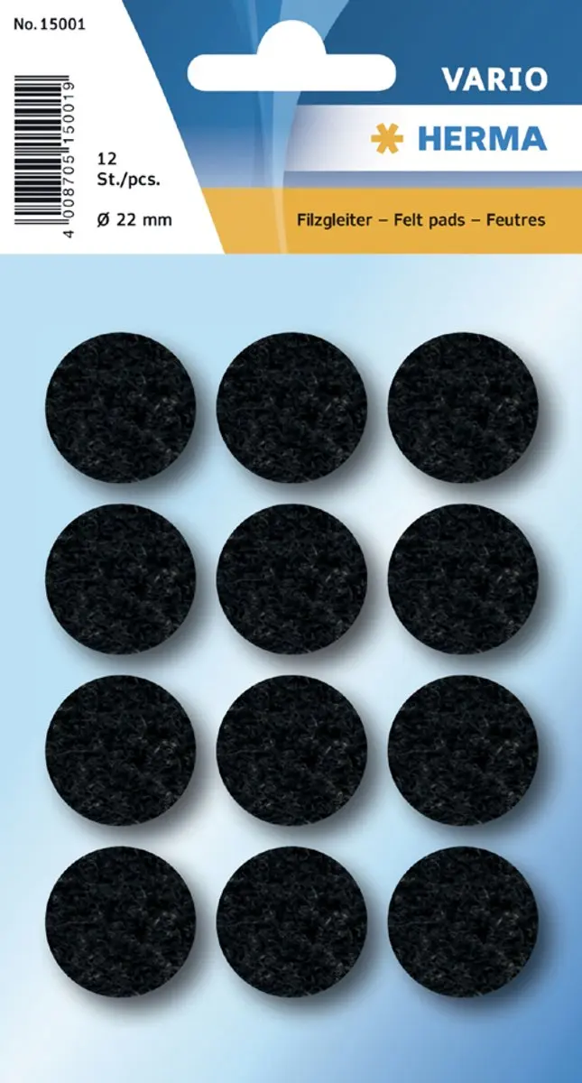 Herma Viltglijders 22mm - 1 Stuk - Wit