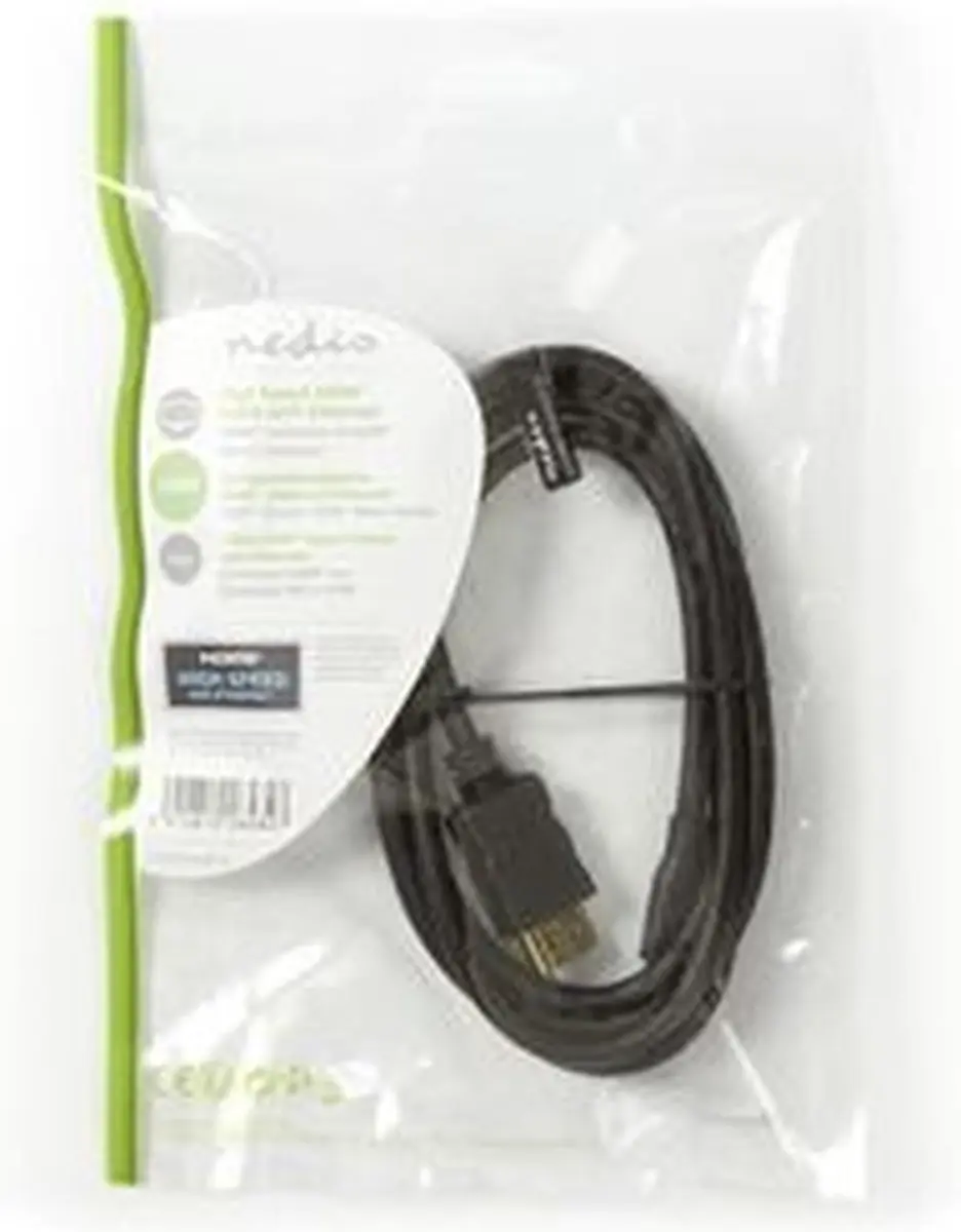 Nedis HDMI-Kabel CVGP34700BK15 4K 10.2Gbps 1.5m - Zwart