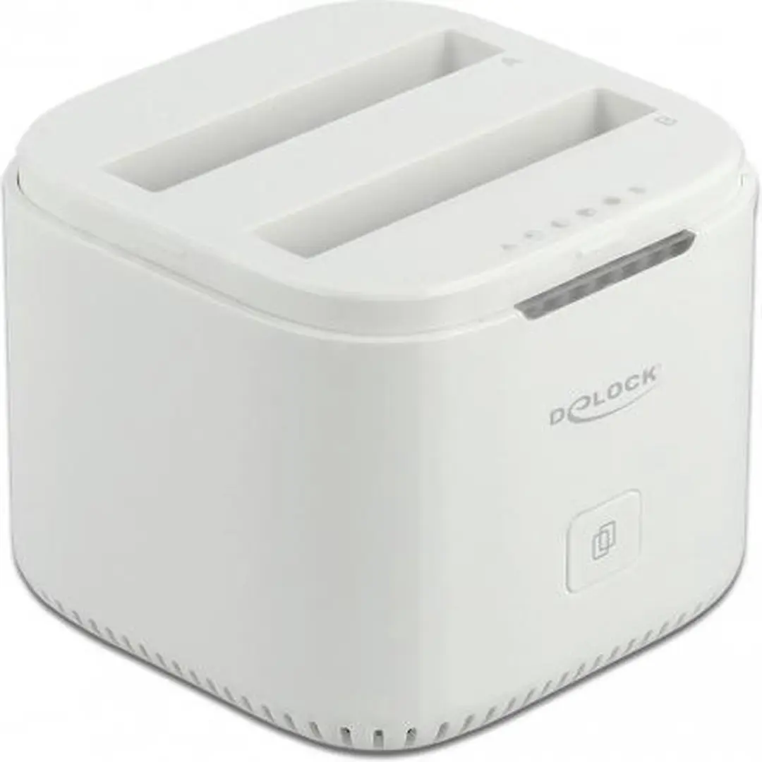 Delock USB-C 3.2 Docking Station 2x 2.5" SSD/HDD - Wit