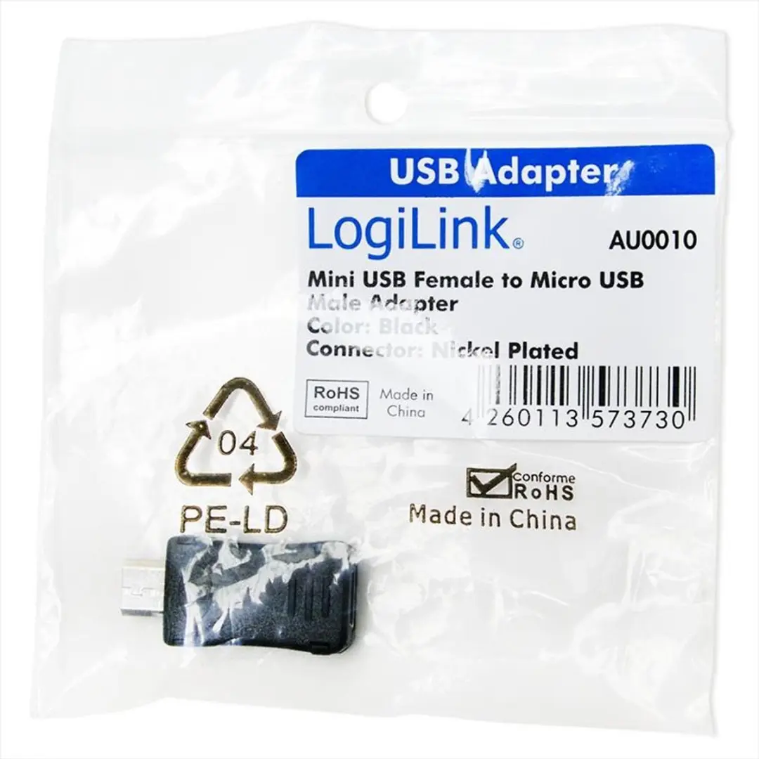 Logilink AU0010 USB-adapter Microfoon naar USB - Zwart - afbeelding 6 van 6