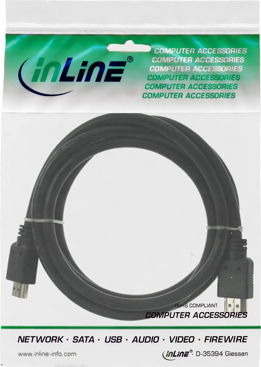 InLine HDMI High Speed Kabel 7,5m - Zwart