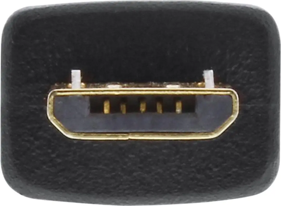 InLine USB Micro-B naar USB-A Kabel 2.0 - 0,3m - Zwart