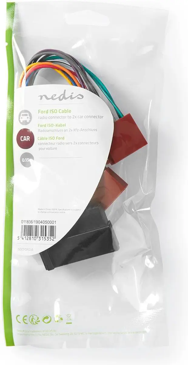 Nedis ISO-Kabel Ford Autoradio - 0.15m - Multicolor