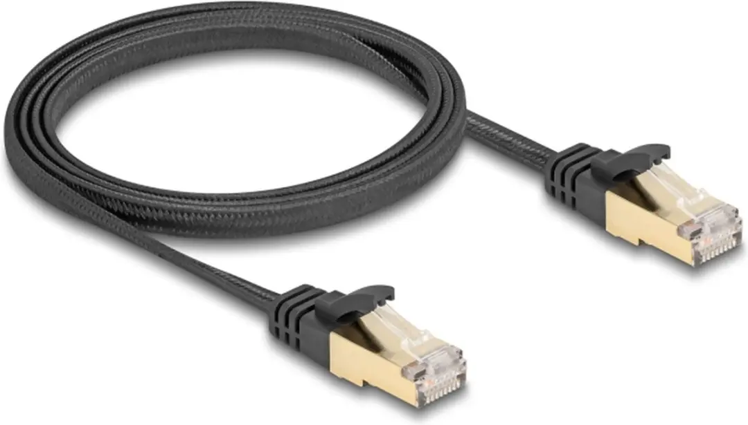 Delock Cat.6A U/FTP RJ45 Kabel 1m - Zwart