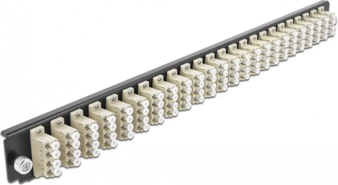 Delock 19" Splice Box Front Panel 24 Port LC Quad - Beige