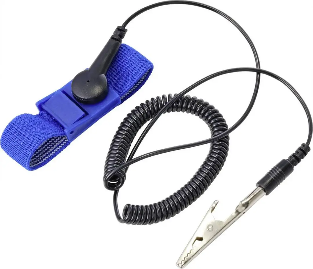 Tru Components ESD-armband Blauw/Zwart