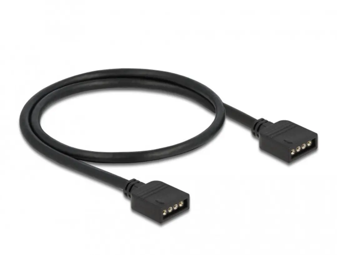 Delock RGB Kabel 4-pin 12V LED - 30cm - Zwart