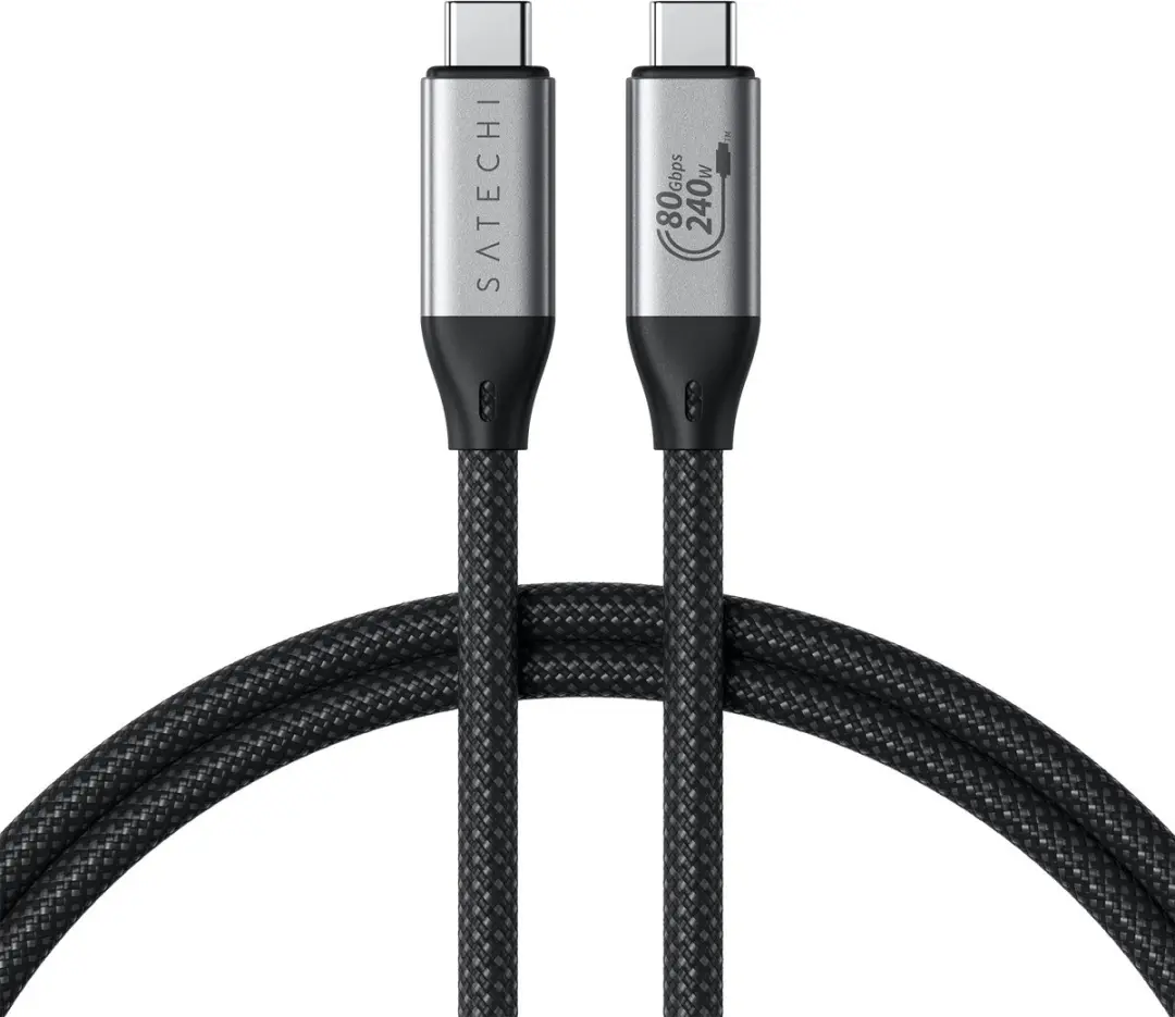 Satechi USB4 Pro Kabel ST-YU4120K - 1.2m 240W - Grijs - afbeelding 6 van 6