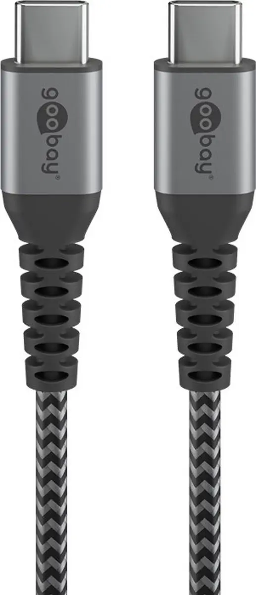 Goobay USB-C Kabel 60W 1m - Grijs