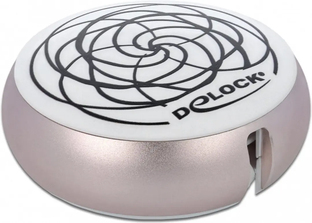 Delock USB Retractable Kabel Type-A naar Lightning - Roze/Wit