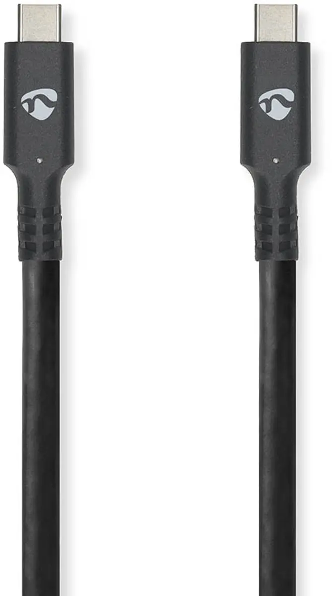 Nedis USB-C Kabel CCGW64750BK10 - 1m - 100W - 4K@60Hz - Zwart