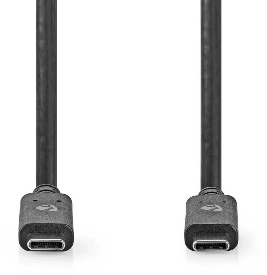 Nedis USB-C Kabel CCGW64750BK10 - 1m - 100W - 4K@60Hz - Zwart