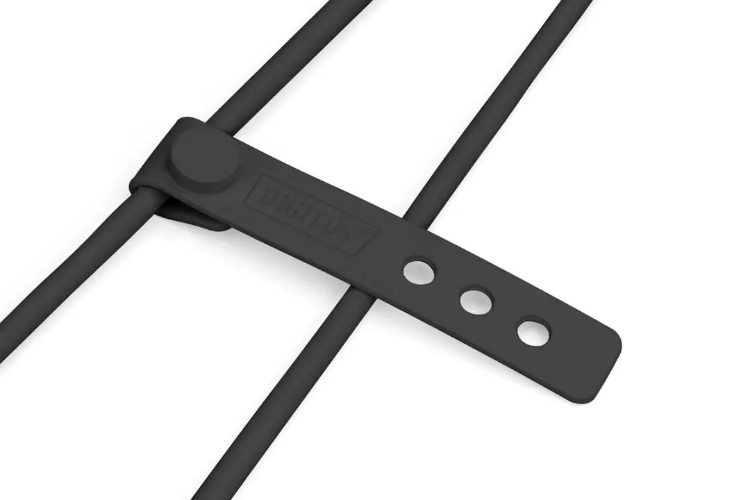 Digitus USB-A naar Lightning Siliconen Kabel 0,5m - Zwart
