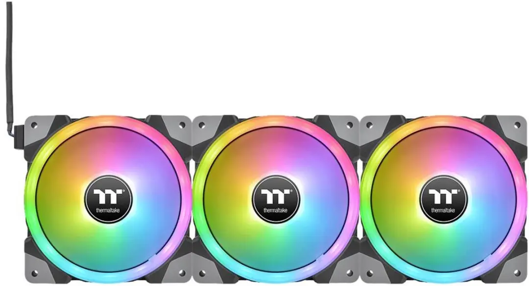 Thermaltake CL-F144-PL14SW-A PC-ventilator 140mm - RGB Zwart/Transparant
