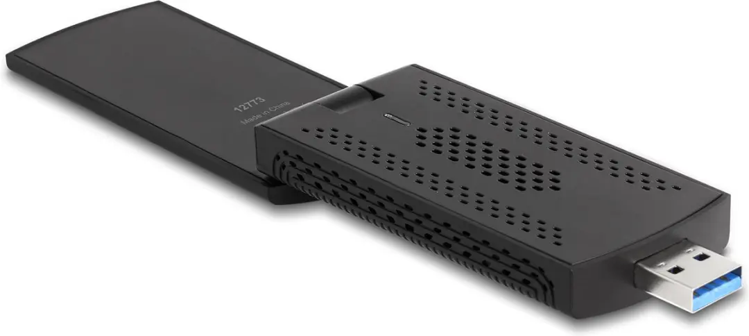 Delock Wi-Fi 6E AX3000 USB Adapter - Zwart