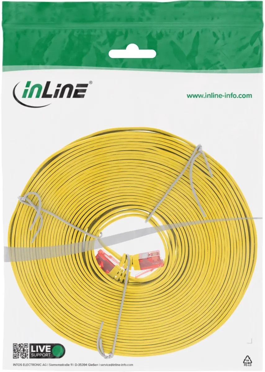 InLine Patchkabel Cat.6 U/UTP Geel 7m
