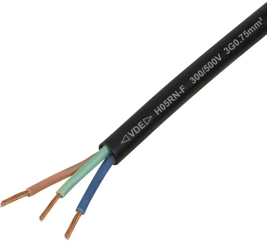 Tru Components TC-13389184 Rubberkabel H05RN-F 3G 0.75mm²