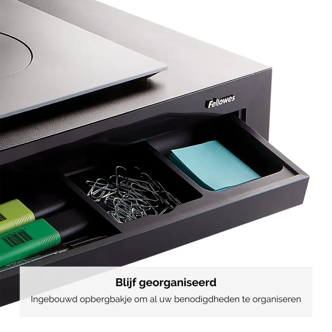 Fellowes Designer Suites 8038101 Monitorstandaard - 3 Hoogtes Verstelbaar - Zwart