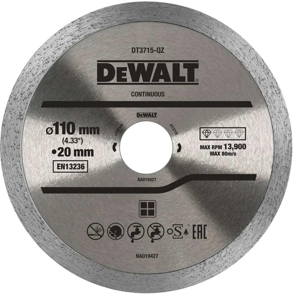 DeWalt DT3715 Diamantzaagblad 115mm - Steen