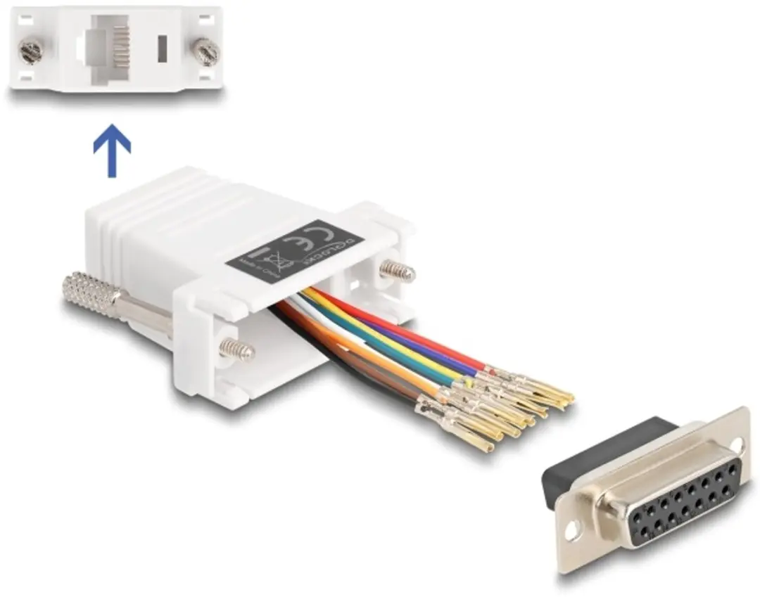 Delock D-Sub 15 naar RJ45 Adapterkit