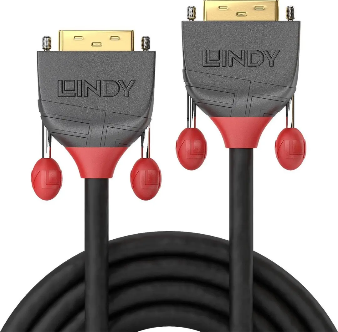 Lindy 36240 DVI-kabel DVI-D 10m - Zwart