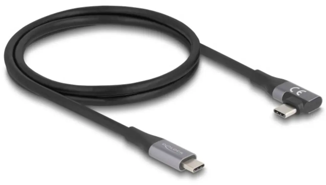 Delock USB4 USB-C Kabel 40Gbps 240W 8K60 1m - Zwart