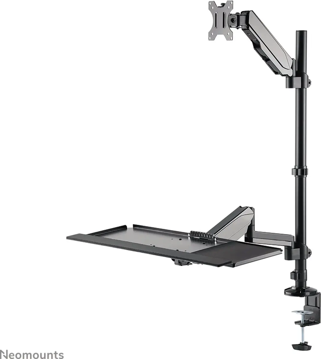 Neomounts DS90-325BL1 Zit-sta Werkstation 17-32" - 1-9kg - Gasveer - Zwart
