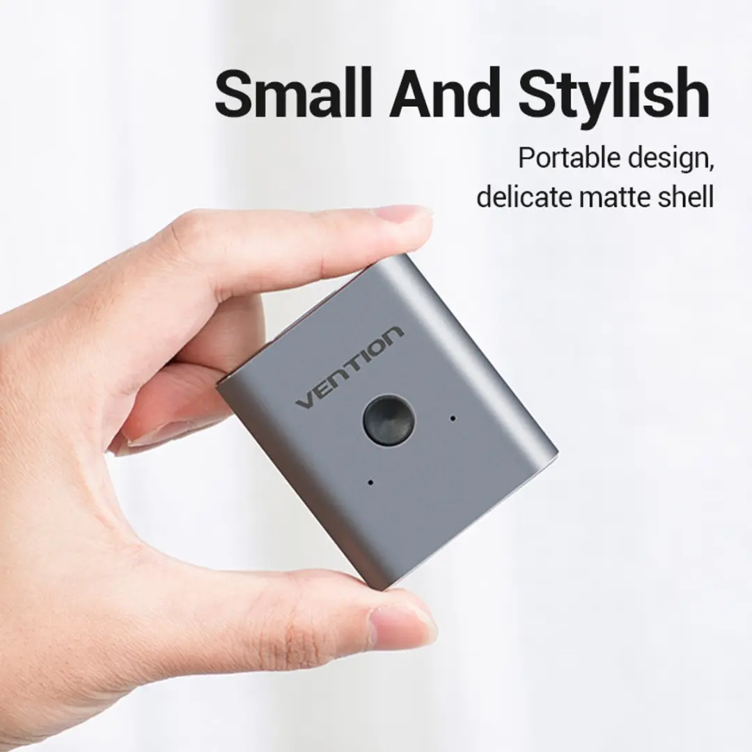 Vention HDMI Switch 2-in-1 Bi-directioneel AFUH0 - 4K 60Hz - Grijs