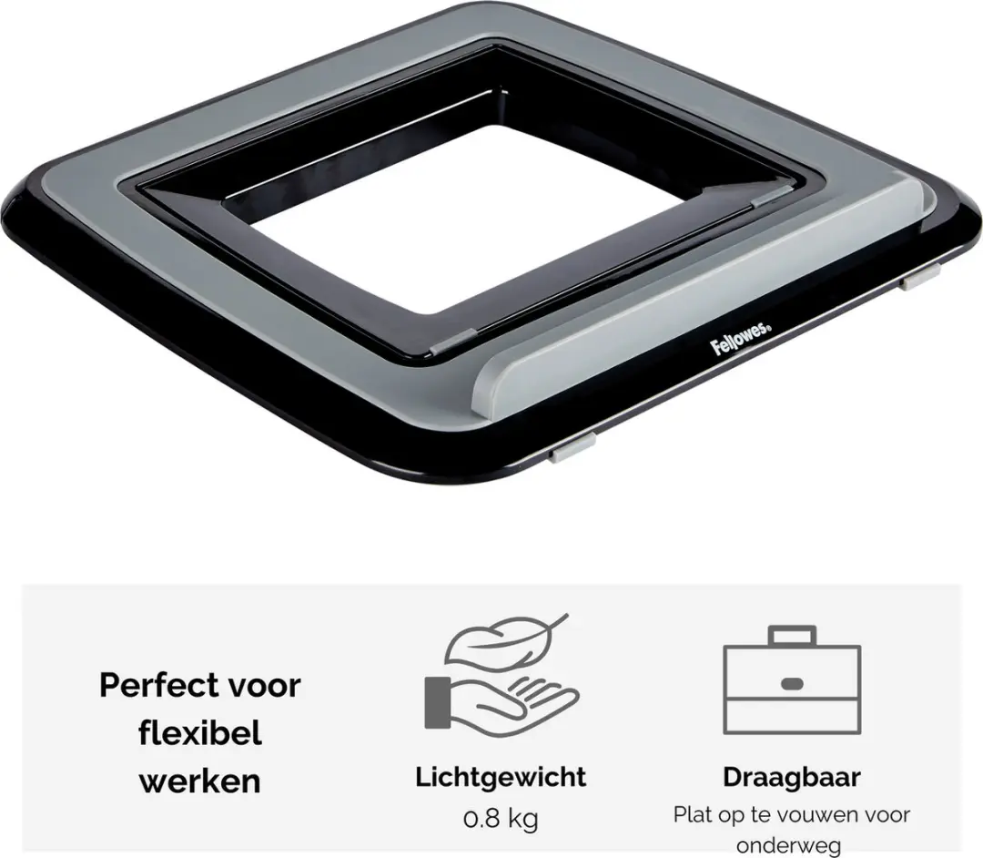 Fellowes I-Spire Quick Lift Laptopstandaard 8212001 - 17 Inch - Zwart