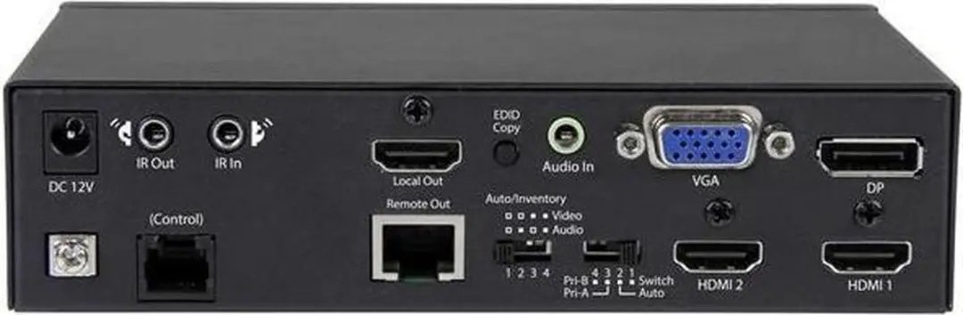 Startech STDHVHDBT HDBaseT Extender met Switch - 4K - Zwart