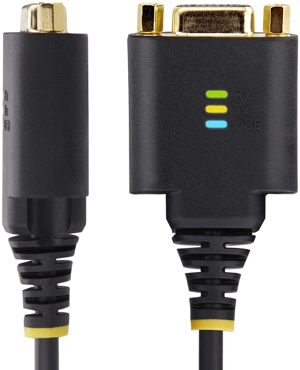 Startech 1P1FFCN-USB-SERIAL USB naar Null Modem Kabel - Zwart