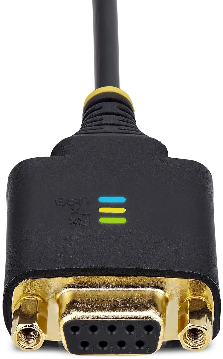 Startech 1P1FFCN-USB-SERIAL USB naar Null Modem Kabel - Zwart - afbeelding 6 van 6
