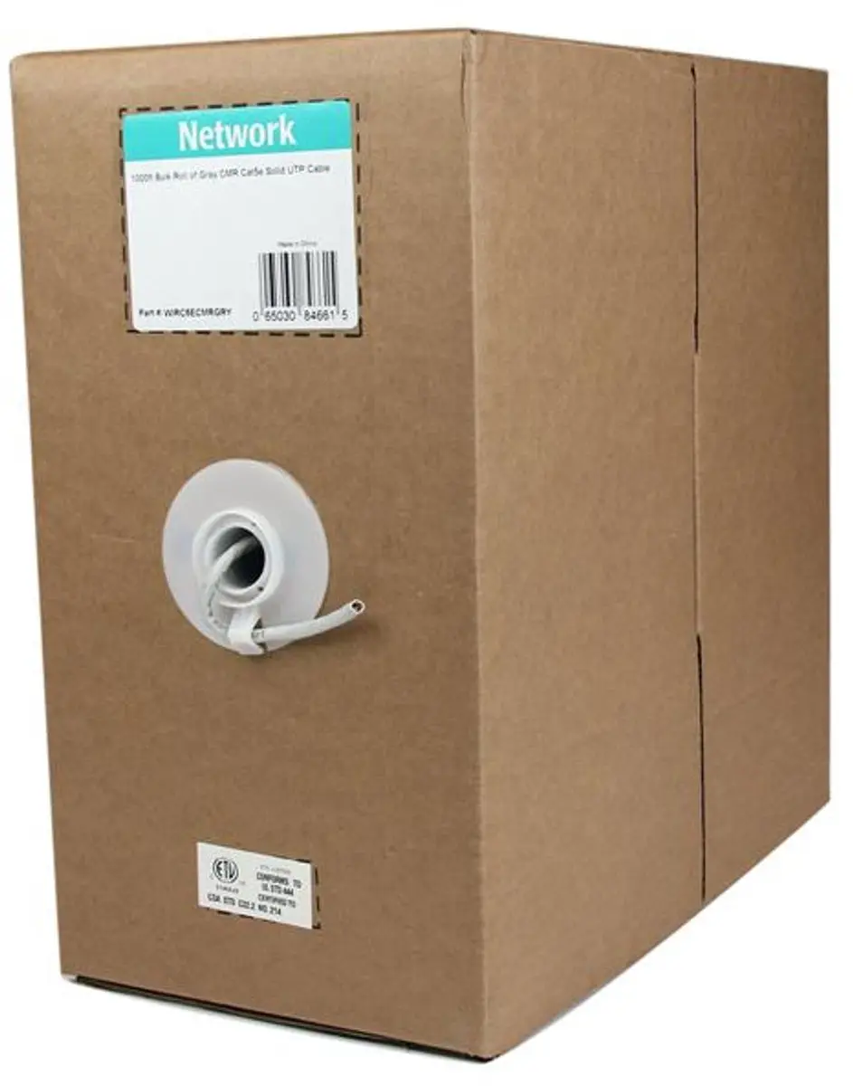 Startech Cat 5e Ethernet Kabel CMR 304,8m - Grijs
