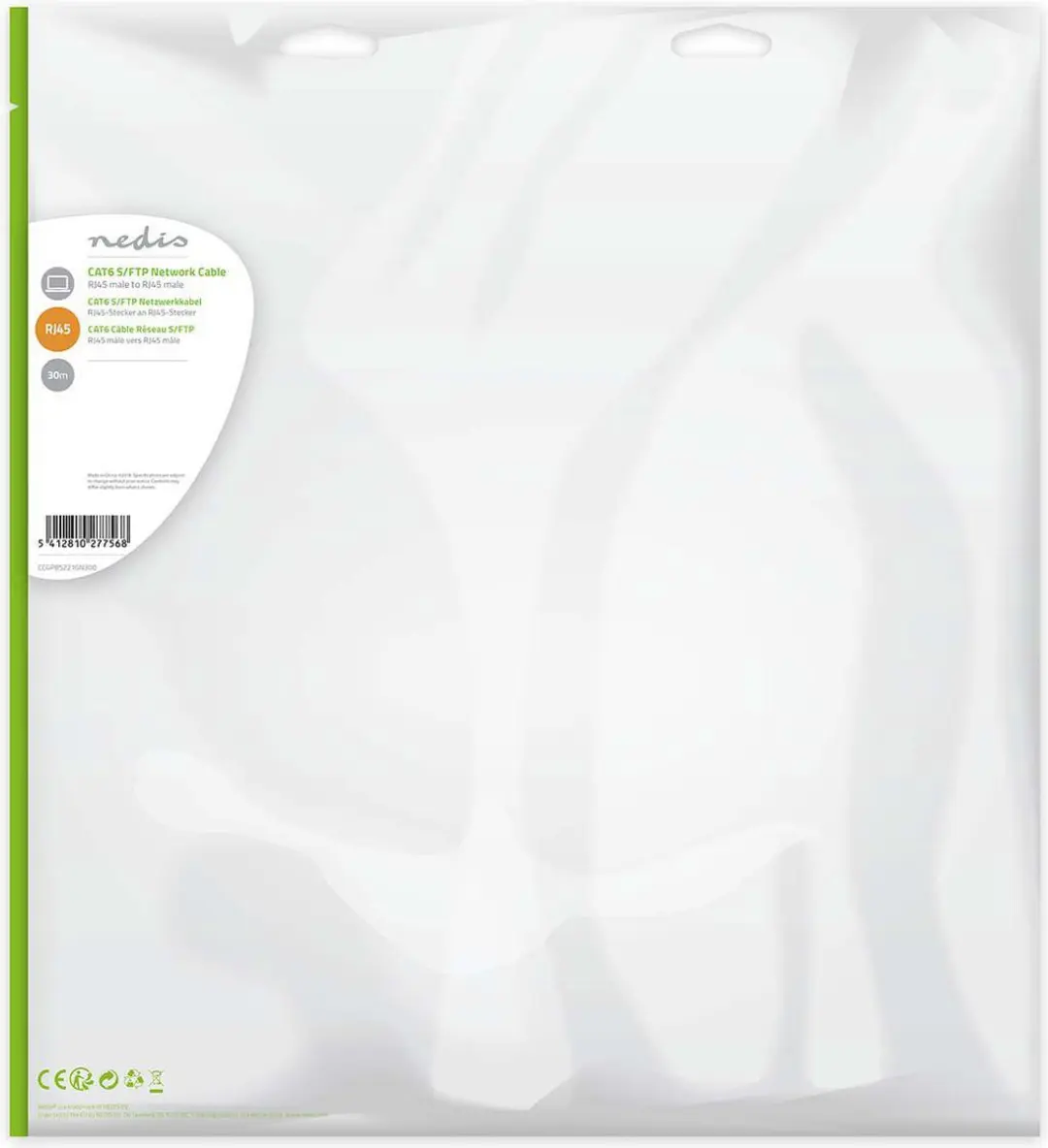 Nedis CAT6 Netwerkkabel CCGP85221GN300 - 30m - Groen