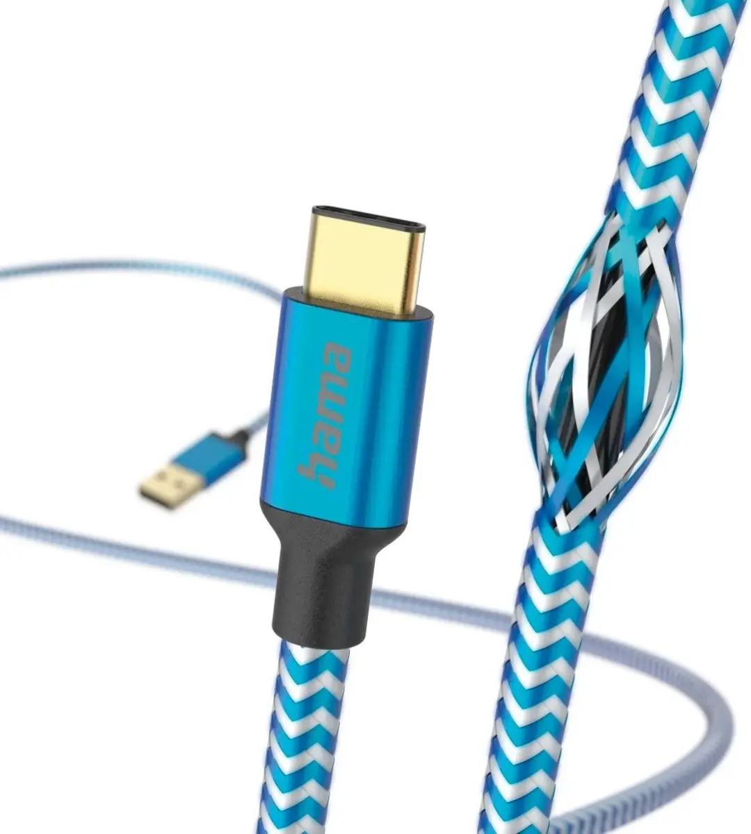 Hama USB-A naar USB-C Kabel 3A 150cm - Blauw