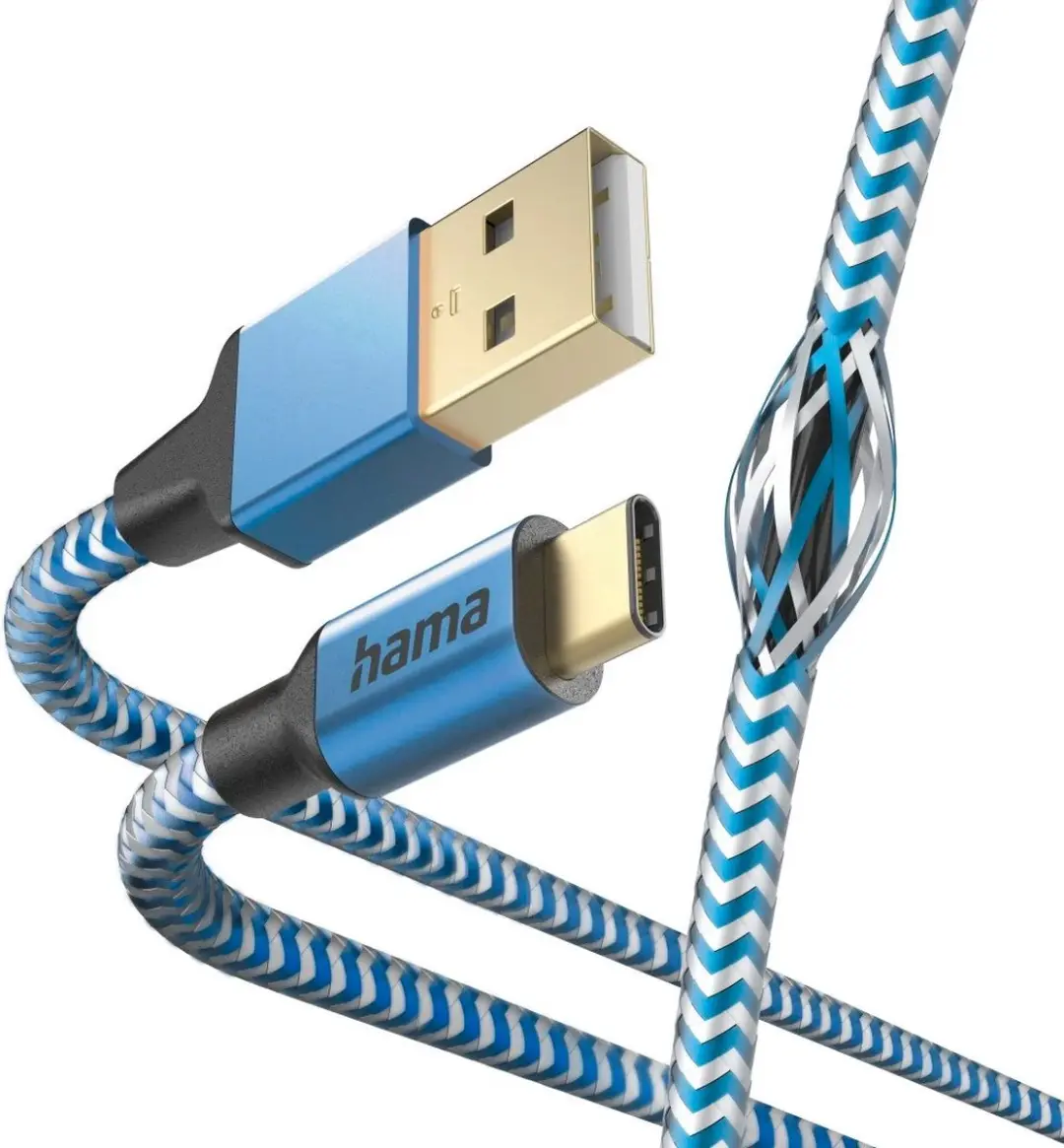 Hama USB-A naar USB-C Kabel 3A 150cm - Blauw