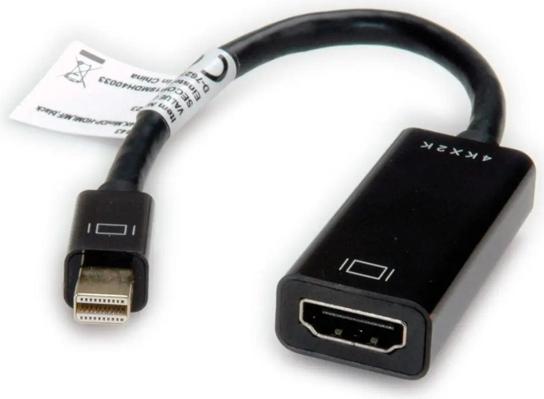 Value Mini DisplayPort naar HDMI Adapter v1.2 - Zwart
