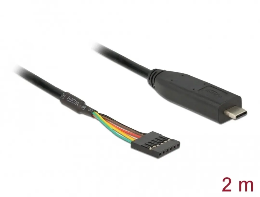 Delock USB Type-C naar TTL 5V 6-pin Header