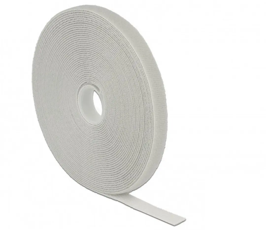 Delock Klittenband Rol 13mm Grijs 10m