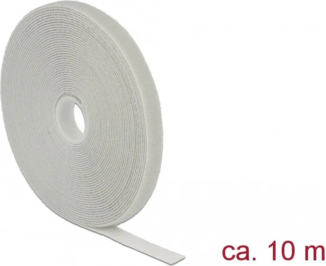 Delock Klittenband Rol 13mm Grijs 10m