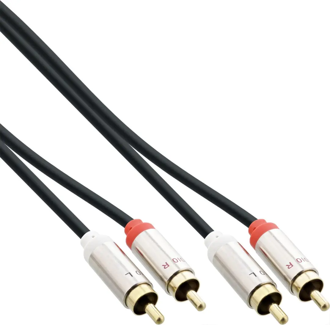 InLine Slim Audiokabel Cinch M/M