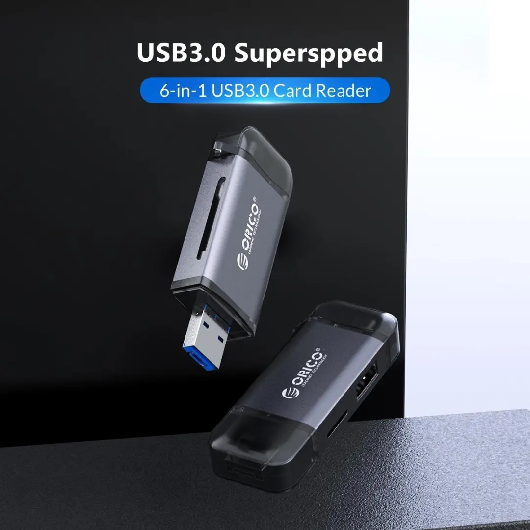 ORICO ORI-3CR61-GY USB 3.0 Kaartlezer - Grijs