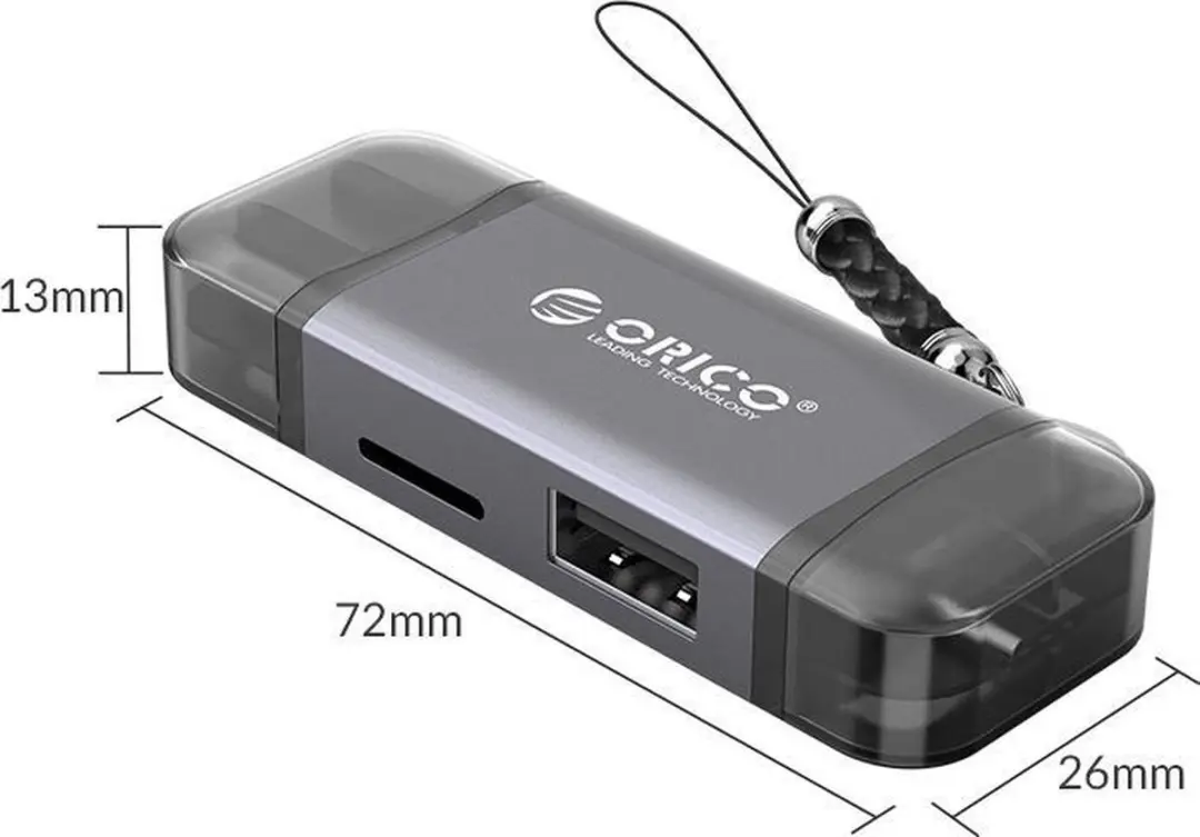 ORICO ORI-3CR61-GY USB 3.0 Kaartlezer - Grijs